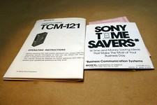 Sony TCM-121 cassette-corder Recorder guide manual operating