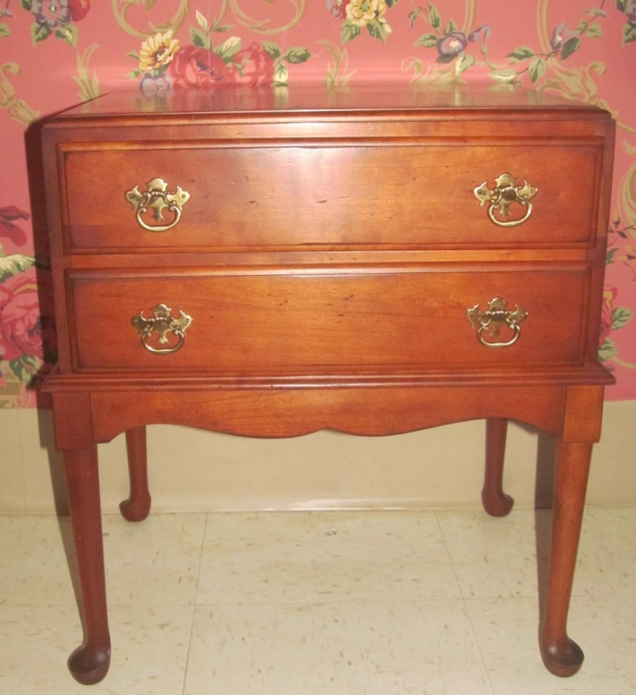 Superior Furniture Co. Cherry Silverware Chest Cabinet on