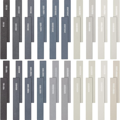 Honoson 40 Pcs Polishing Sticks Sanding Sticks for Plastic Models Metal Wood Buf