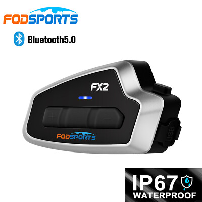1KM Motorrad Headset Helmet Bluetooth Intercom Gegensprechanlage 2Way Interphone