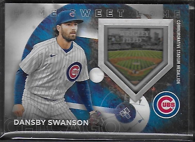 Topps 2024 Series 1 Dansby Swanson Home Sweet Home #HSH-DS Chicago Cubs 002/299