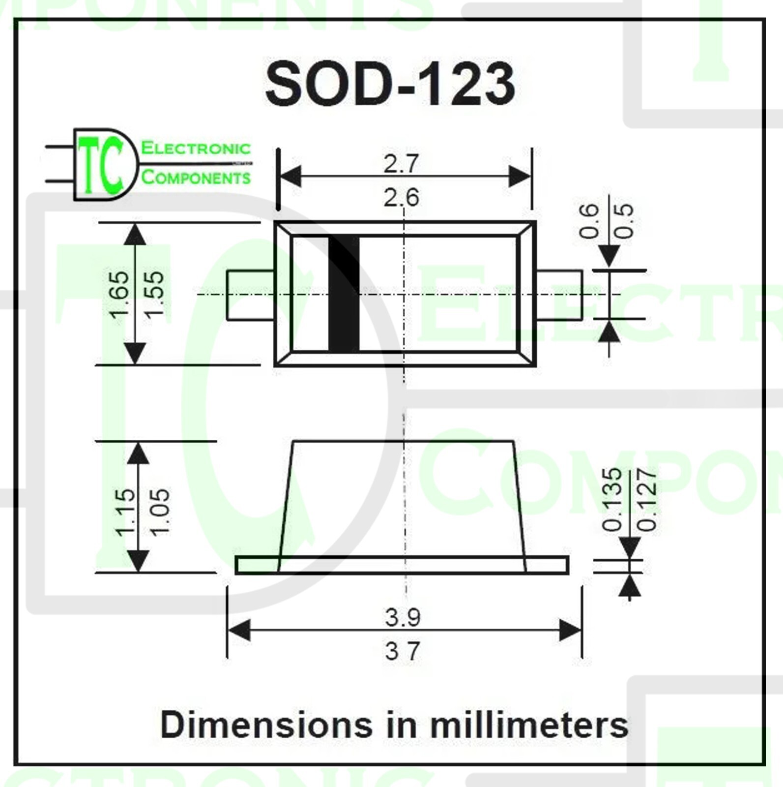 MBR0530 MBR0530LT1G B3 SOD123 Surface Mount Schottky Power Rectifier ...