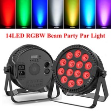 14LED RGBW Par Light DMX DJ Disco Party Club Beam Stage Wash Lighting w/Remote