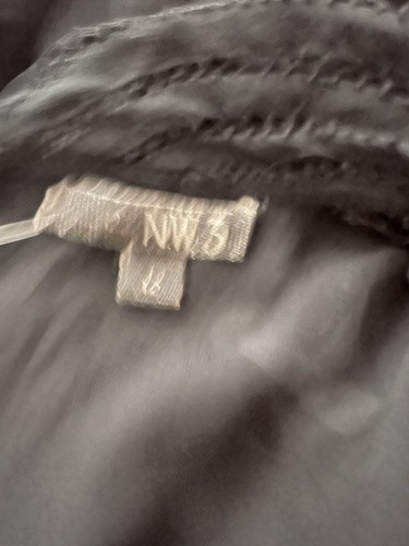 NW3 @ Hobbs Black Collared Slip Dress - Size 12 Uk L - Picture 6 of 6