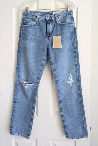 Neu AG Adriano Goldschmied Ex-Boyfriend Slouchy Slim High Rise Jeans Gr. 26 - Bild 1 von 8