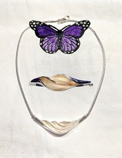 Jens J AAGAARD (JAa) Stg Silver SET of NECKLACE+BANGLE🤗Lovelinks designer