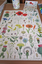 Cavallini Jigsaw Puzzle 1000 Pieces 22x28" Wildflowers complete