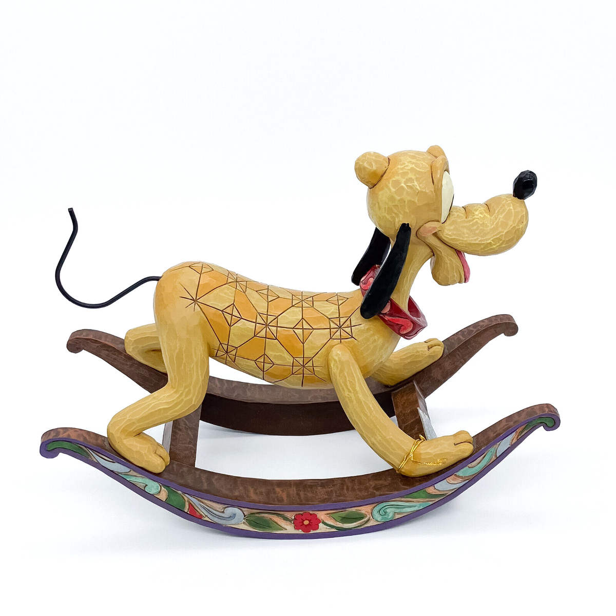 Jim Shore Faithful Friend Pluto Dog Rocking Horse Walt Disney