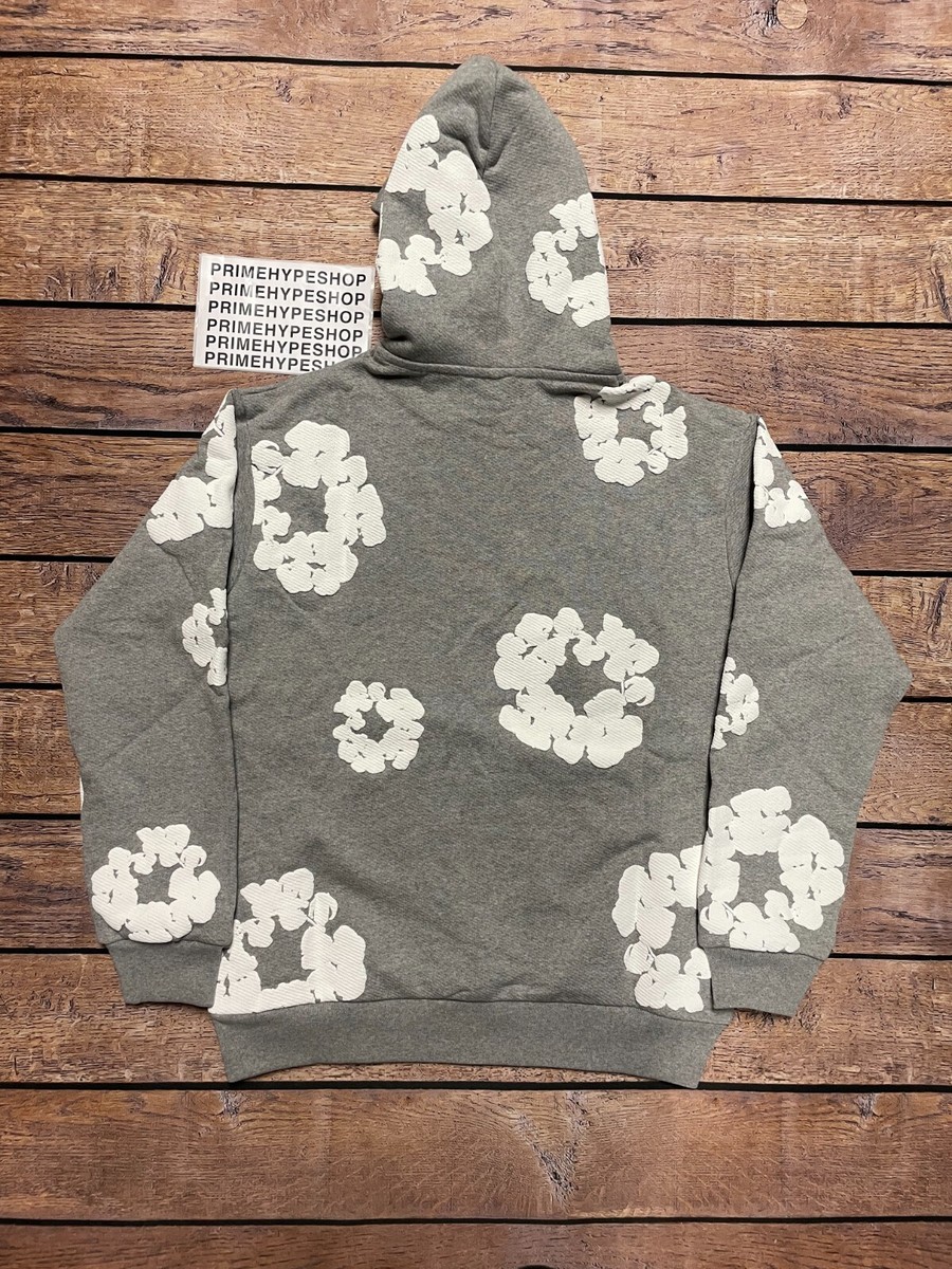 NEW Denim Tears Cotton Wreath Hoodie Grey Free Shipping | eBay