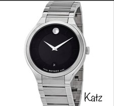 Movado Quadro Men's Black Watch - 0607393 (SALE-Retail Price $1050) NIB