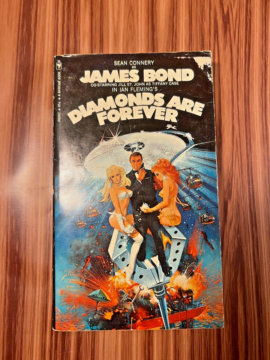 James Bond Diamonds Are Forever Paperback Book Sean Connery