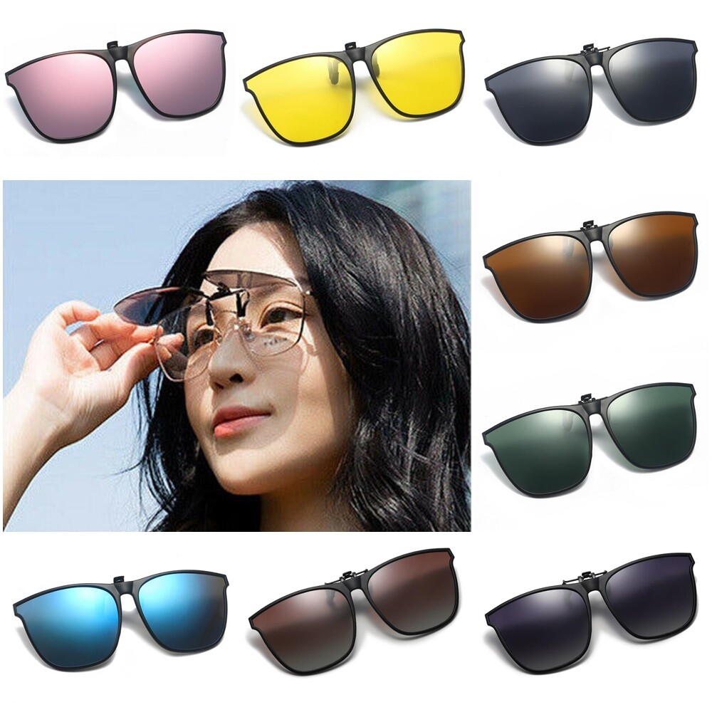 10 Colors Clip On Sunglasse Flip up Glasses Polarized Photochromic