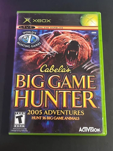 Cabela's Big Game Hunter: 2005 Adventures (Microsoft Xbox, 2004) Complete