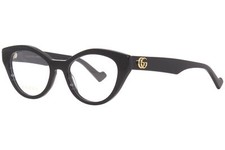 Gucci GG0959O 001 Eyeglasses Women's Black Full Rim Cat Eye Optical Frame 51-mm