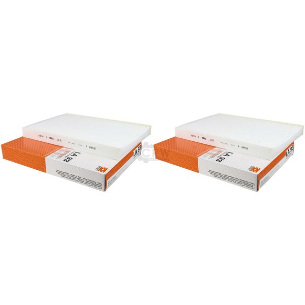 2X Mahle / Knecht Innenraumfilter Innenraumluft Pollenfilter LA 93-image