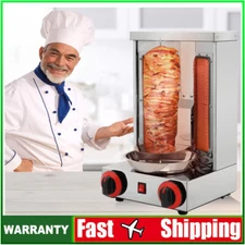 Chicken Shawarma Machine Countertop Rotisserie Grill Kebab Vertical Gas Type