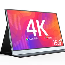 UPERFECT 15.6" 4K Portable Monitor Second External Screen 3840*2160 HDMI USB C 