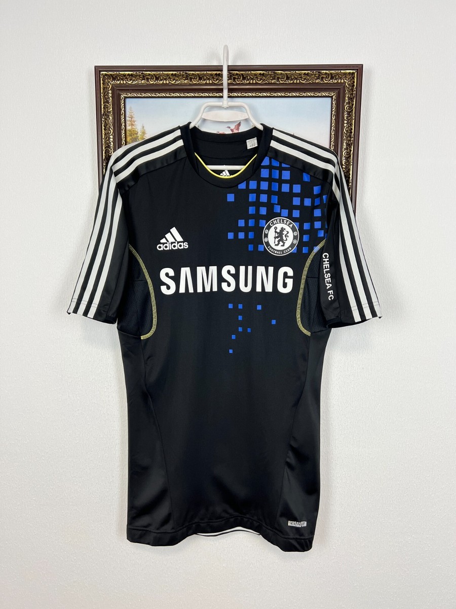 Chelsea Football Shirt 2011 Train Soccer Jersey Black TechFit