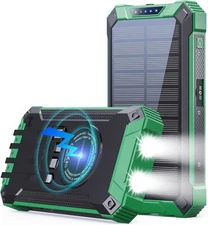 GOODaaa Power Bank Wireless Charger 36000mAh Built in 4 Cables