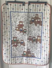 Baby Quilt Bear Teddy Bear Unisex Crib Comfy Blanket