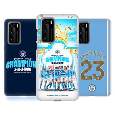 OFFICIAL MANCHESTER CITY MAN CITY FC 2023 CHAMPIONS GEL CASE FOR HUAWEI PHONES 4
