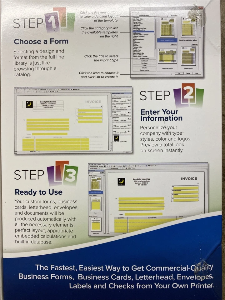 Encore Easy Business Imprints - Make and Print Business Forms, Cards from PC - Image 4 of 4