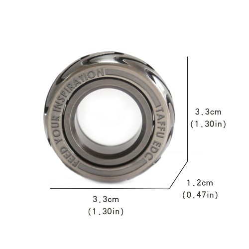 Ratchet Wheel Fidget Ring Slider Edc Toy, Metal Stress Relief for Adhd, Office - Picture 6 of 7
