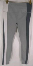 RBX Women's Color Block Greys White Running Workout Leggings Sz Small Capri 