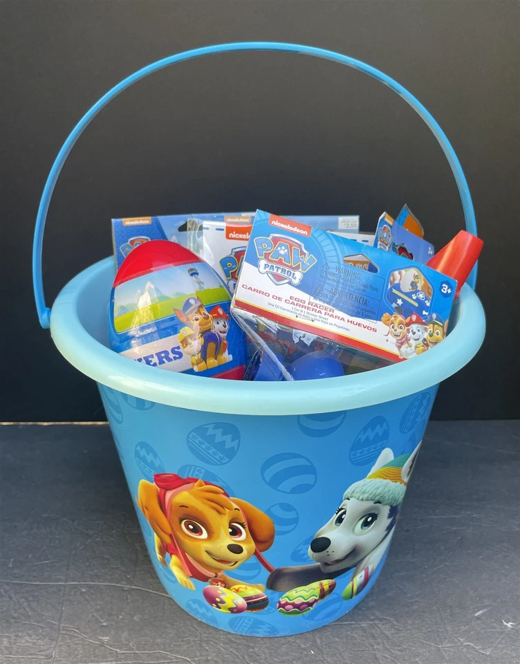 狗狗巡逻队:Lg桶,复活节彩蛋染料套件,14 英寸鱿鱼糖,玩具,零食夹 — 第 3/4 张图片
