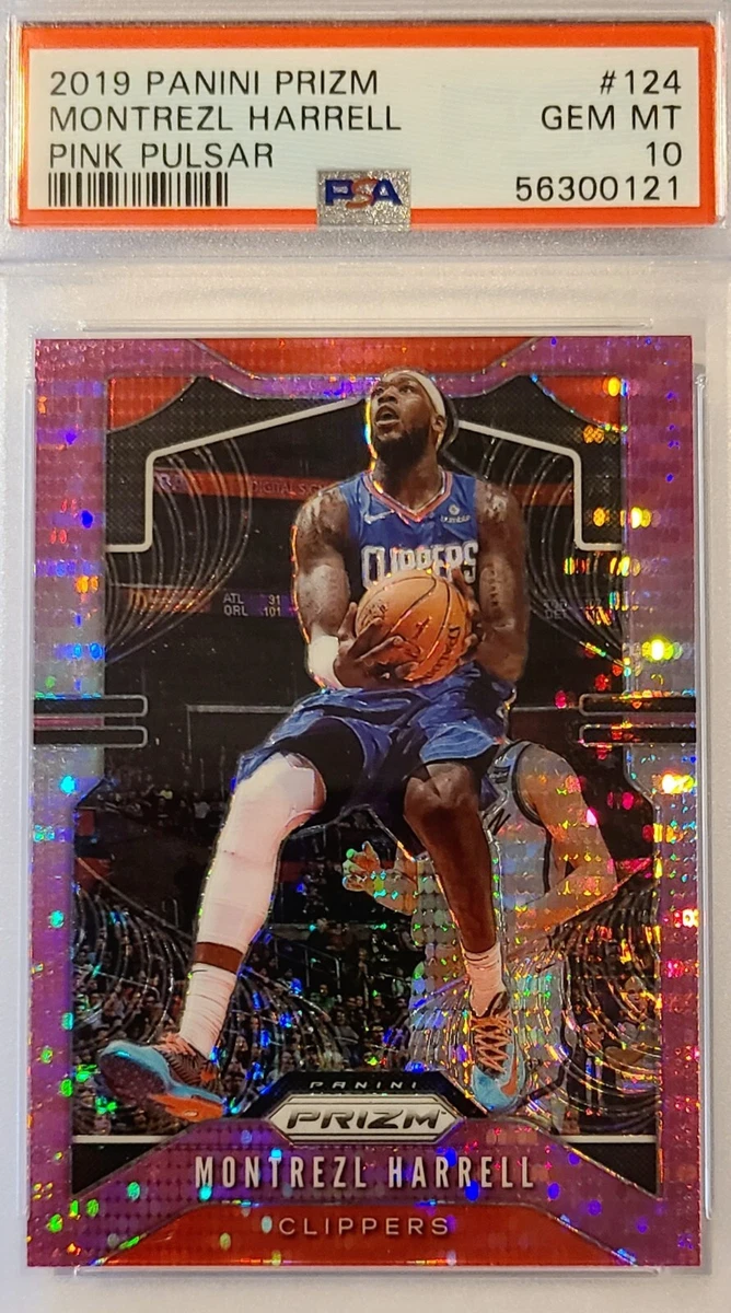 PSA 10 Montrezl Harrell 2019 Panini Prizm Pink Pulsar Card 33/42 #124 GEM MINT