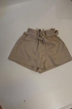 Womens Faith In Love Khaki Paperbag Shorts 6 