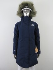 Womens The North Face Arctic Parka Down Waterproof Warm Winter Jacket Navy 8K2