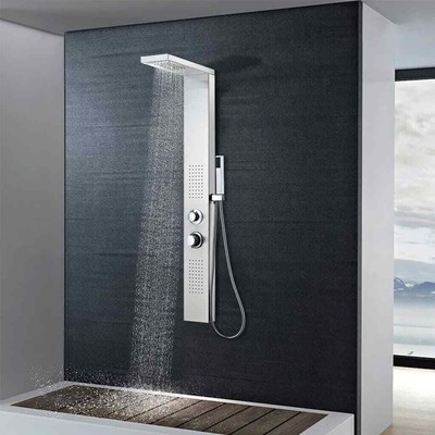 Duschpaneel Edelstahl Stahl Regendusche Duscharmatur mehrere Auswahl DE NEU