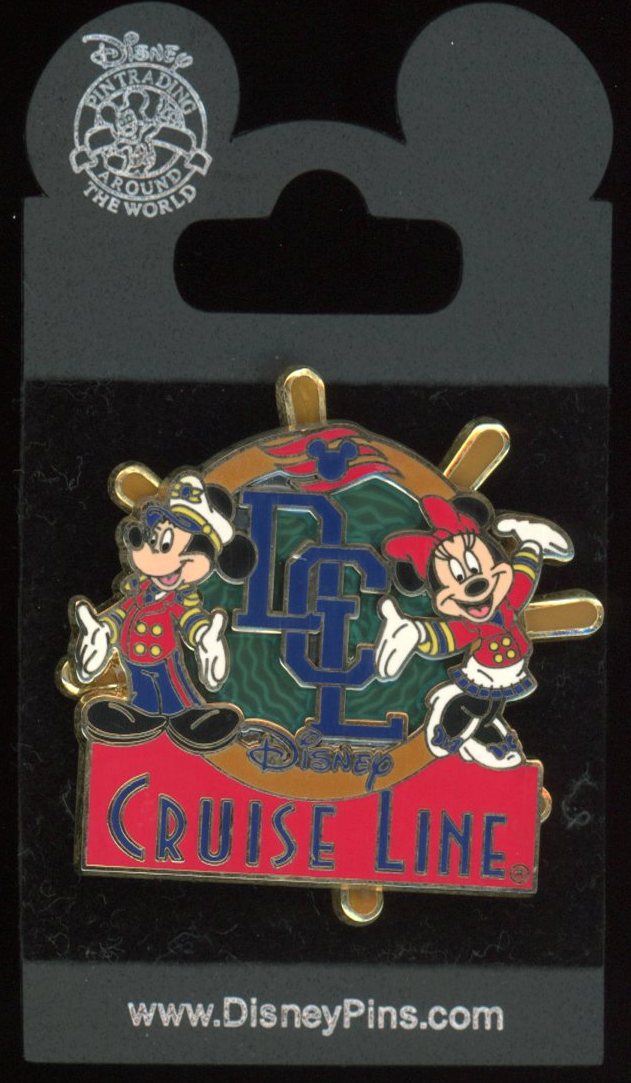 Disney - kxxx♥ DCL Cruise Line Mickey Minnie Ship Wheel Spinner Disney Pin 56023