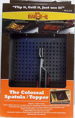 Mr. Bar B -Q Colossal Spatula Topper Grill Combo