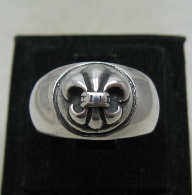 Genuine Sterling Silver Ring Fleur De Lys Solid Hallmarked 925 Handmade