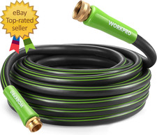 Garden Hose 5/8 in X 50 FT, Heavy Duty, Flexible and Lightweight Water Hose