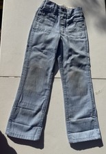 Vintage Toughskins Jeans Boys Girls 7 Slim Sears Perma-Prest Light Blue Denim