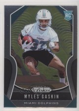 2019 Panini Prizm Rookies Myles Gaskin #334 0q1p