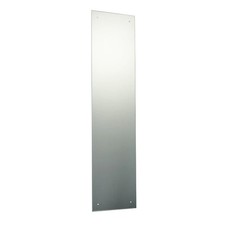 120 x 30cm Rect.Mirror with Pre-Drilled Holes & Chrome Cap Wall Hanging Fix Kit