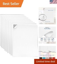 Adhesive White EVA Foam Sheets for Crafts, 9" X 12", 2Mm Thickness Sticky Back
