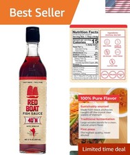 Authentic Vietnamese Fish Sauce - 40 N, 17 fl oz - Pure Umami, No Preservatives