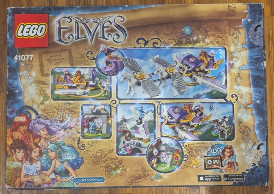 LEGO Elves 41077 Aira’s Pegasus Sleigh NEW & SEALED Box Fair Condition - Image 2 of 4