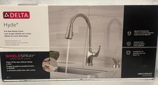 Delta Hyde Pull Down Kitchen Faucet in Stainless Finish 19801Z-SPSD-DST