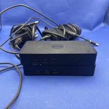 Lot Of 2 Dell D6000 USB-C USB 3.0 Universal Docking Station w/ 130W Dell Adapter