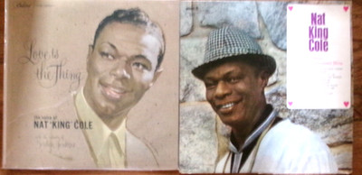 Lot 2  NAT KING COLE Love is the Thing voice /Love is a Many Splendored Thin LP