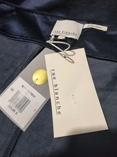 RUE BLANCHE : JUPE WRAP SKIRT NEUVE ETIQUETTE VALEUR 225E BLEU NUIT 