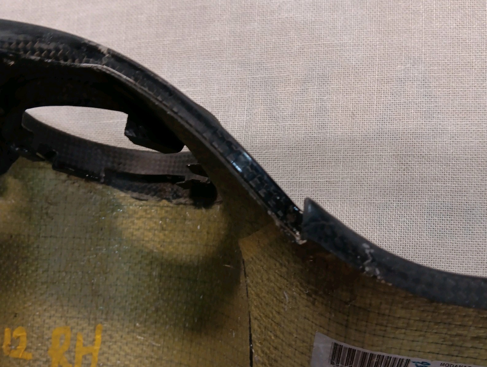 Used For Repair Ferrari 599 GTB Right Side Carbon Fiber Dash Trim & Grill Cover 
