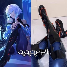 Customized Cyberpunk Edgerunners Lucy Shoes Cosplay Boot Women Sknee-High Boots