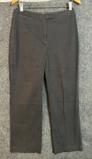 Vintage Women's 346 Brooks Brothers Black Chino Sz 10 Stretch Hong Kong